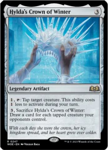 Foil Hylda's Crown of Winter - Wilds of Eldraine (WOE) - NM