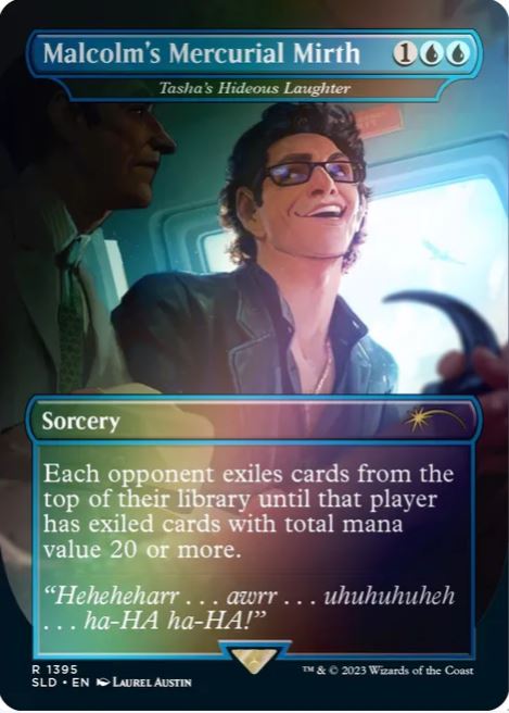 L'allegria mercuriale di Malcolm - L'orrenda risata di Tasha (Rainbow Foil) - Serie Secret Lair Drop (SLD) - NM