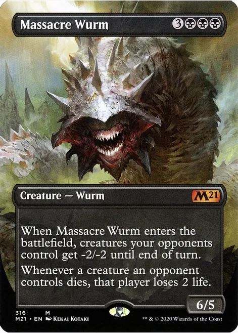 Massacro Wurm (Arte alternativa) - Set Base 2021 (M21) - NM