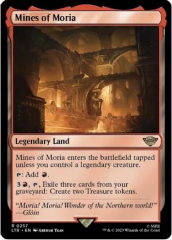 Folienminen von Moria – Universes Beyond: Der Herr der Ringe: Geschichten aus Mittelerde (LTR) – NM