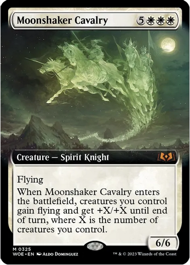 Cavalleria Foil Moonshaker (illustrazione estesa) - Wilds of Eldraine (WOE) - NM