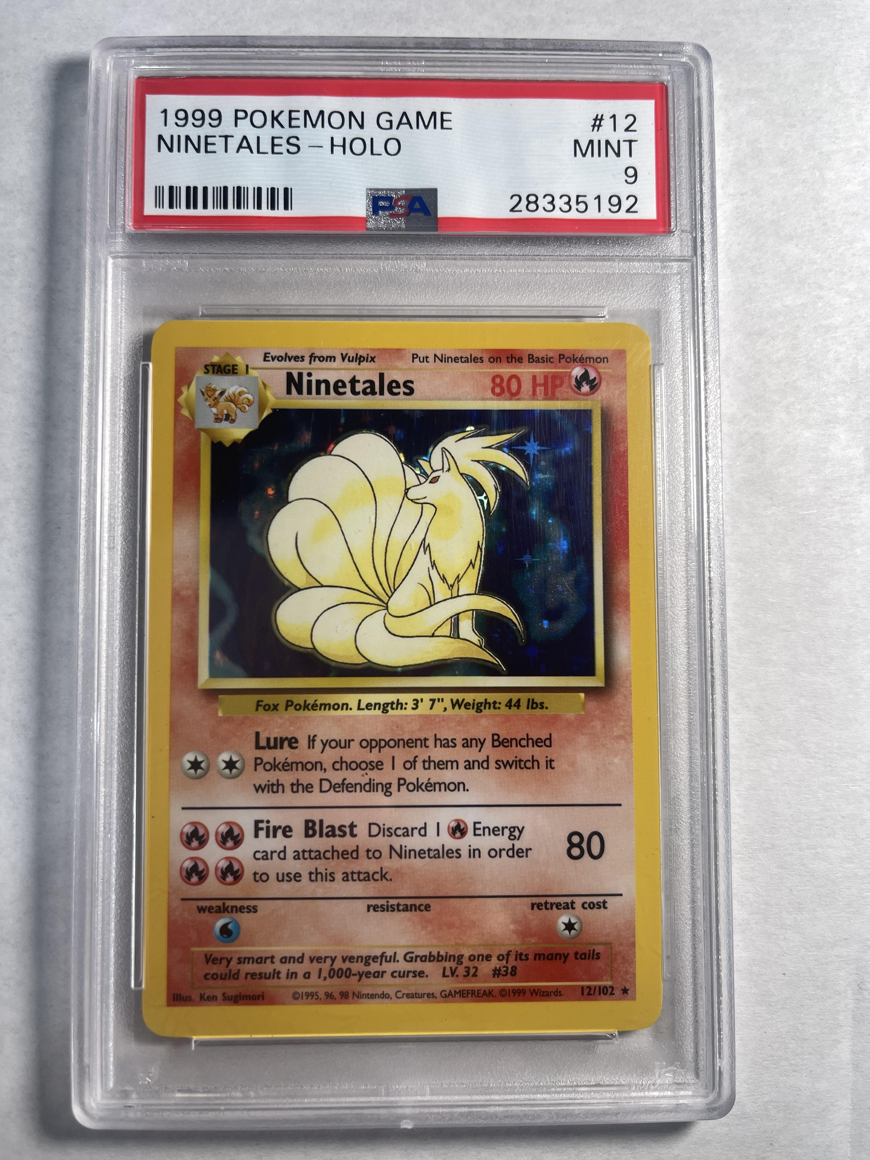 Pokemon Ninetales Holo Base Set deals PSA 9