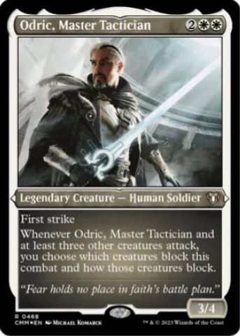 Odric, Master Tactician (Foil Etched) - Commander Masters (CMM) - NM
