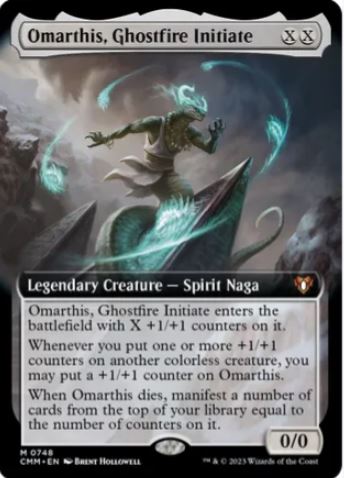 Omarthis, Ghostfire Initiate (Extended Art) - Commander Masters (CMM) - NM