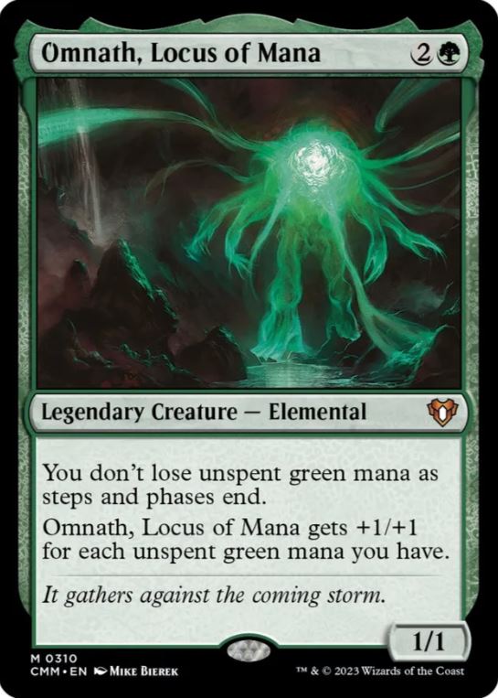 Foil Omnath, Locus of Mana - Commander Masters (CMM) - NM