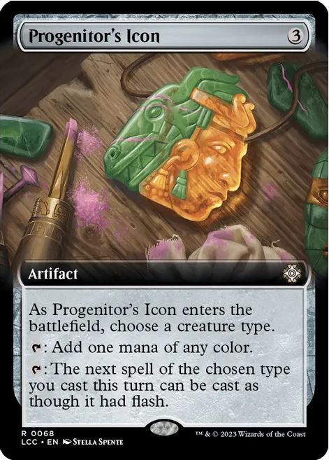 Icona del Progenitore (illustrazione estesa) - Comandante: The Lost Caverns of Ixalan (LCC) - NM