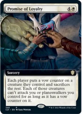 Promise of Loyalty (Extended Art) - Commander 2021 (C21) - NM