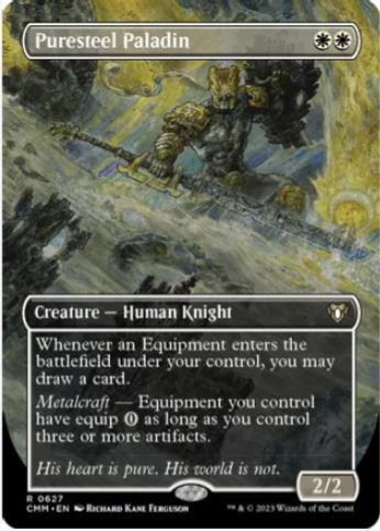 Folien-Puresteel-Paladin (grenzenlos) – Commander Masters (CMM) – NM