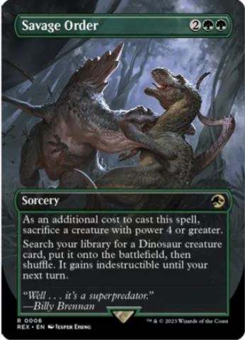 Savage Order (Borderless) - Universi oltre: Jurassic World Collection (REX) - NM