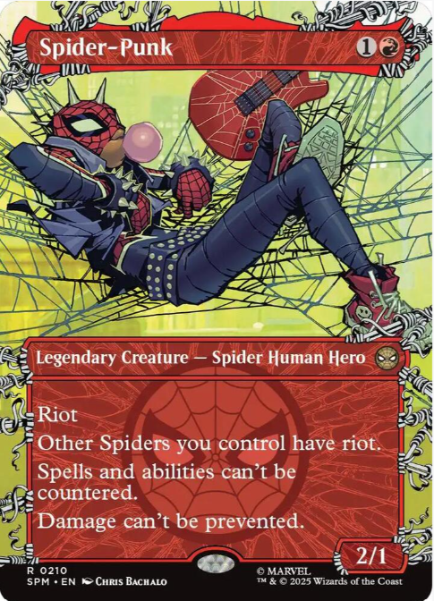 Foil Spider-Punk (0210) (Borderless) - Marvel's Spider-Man (SPM)- NM