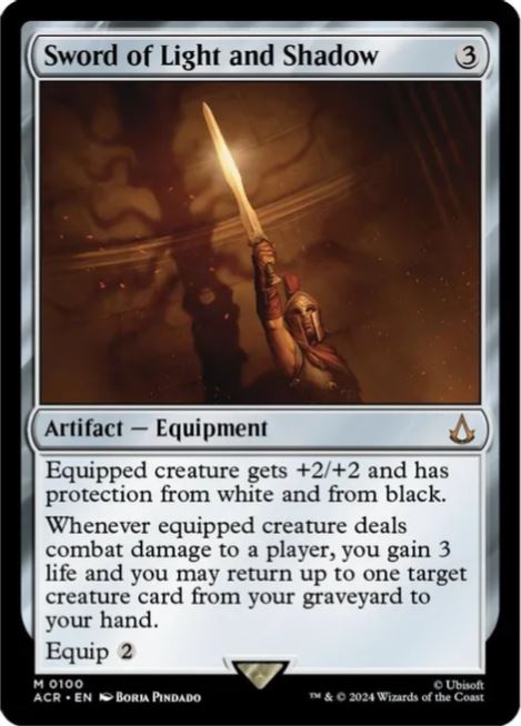 Foil Sword of Light and Shadow - Universes Beyond: Assassin's Creed (ACR) - NM
