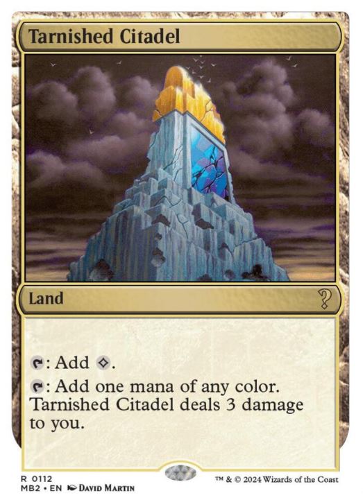 Tarnished Citadel (White Border) - Mystery Booster 2 (MB2) - NM