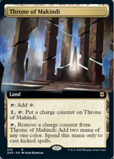 Thron von Makindi (Erweiterte Grafik) – Zendikar Rising (ZNR) – NM