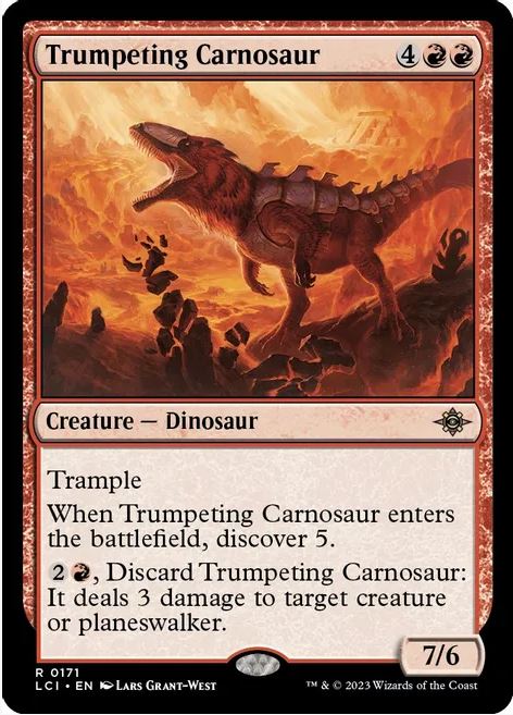 Trumpeting Carnosaur - The Lost Caverns of Ixalan (LCI) - NM