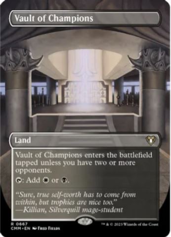 Vault of Champions (Borderless) - Commander Masters (CMM) - NM