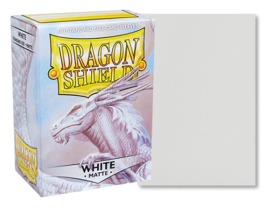 Dragon Shield Matte Sleeves - White (100-Pack)