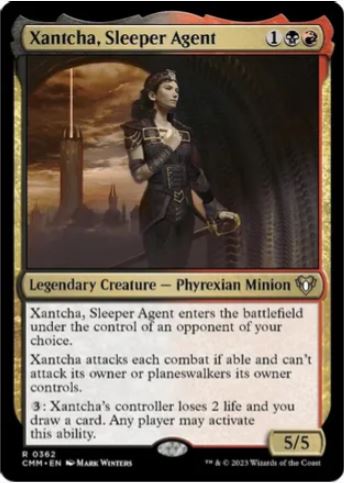 Foil Xantcha, Sleeper Agent – Commander Masters (CMM) – NM