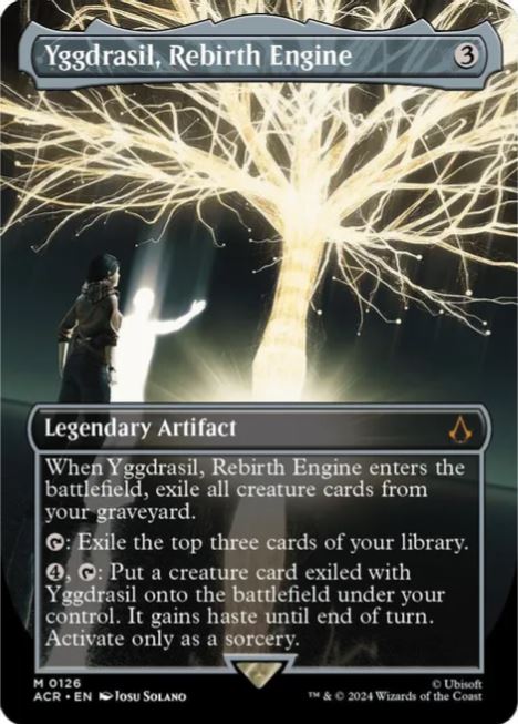 Foil Yggdrasil, Rebirth Engine (Borderless) - Universes Beyond: Assassin's Creed (ACR) - NM