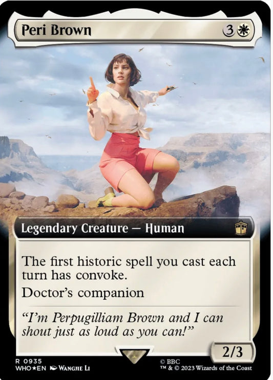 Peri Brown (Extended Art) (Surge Foil) - Universes Beyond: Doctor Who (WHO)