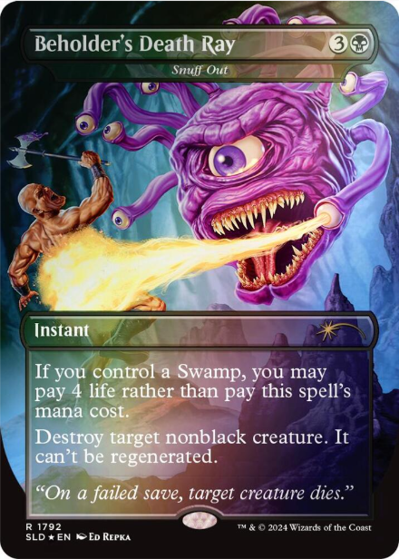 Beholder's Death Ray - Snuff Out (Rainbow Foil) - Secret Lair Drop Series (SLD) - NM