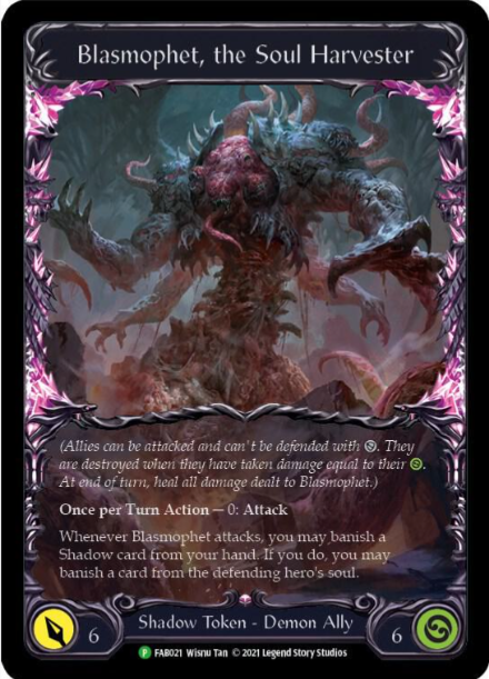 Rainbow Foil Blasmophet, the Soul Harvester - FAB021 - Flesh and Blood: Promo Cards (PR) - NM