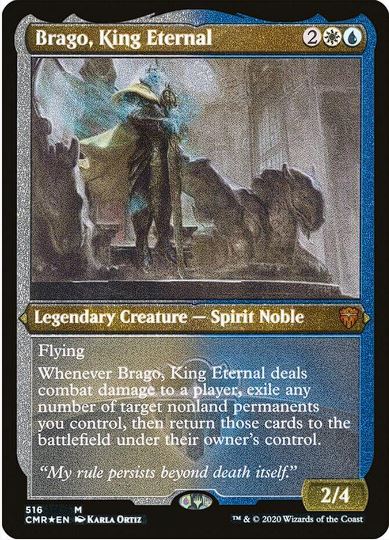 Brago, King Eternal (Foil Etched) - Commander Legends (CMR) - NM