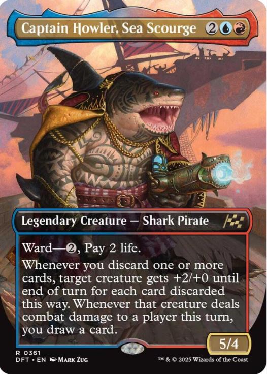 Captain Howler, Sea Scourge (Borderless) - Aetherdrift (DFT) - NM