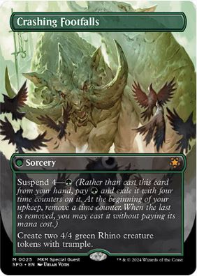 Crashing Footfalls (Borderless) - Special Guests (SPG) - NM