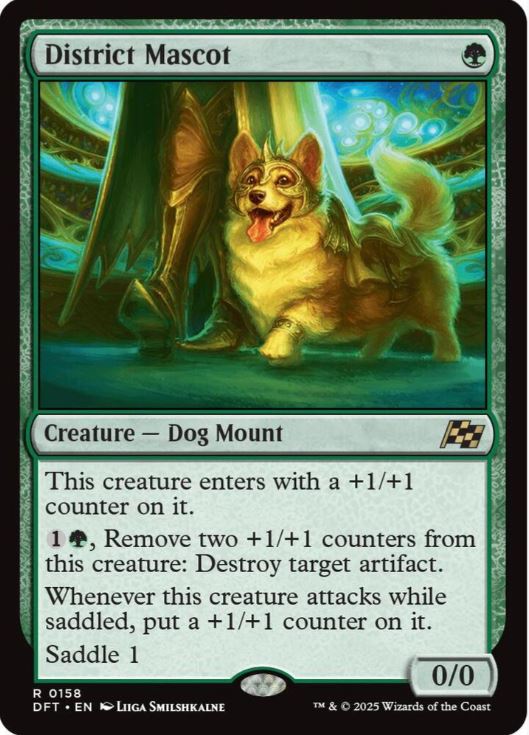 Foil District Mascot - Aetherdrift (DFT) - NM