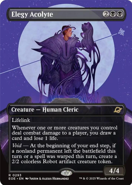 Elegy Acolyte (Borderless) - Edge of Eternities (EOE) - NM