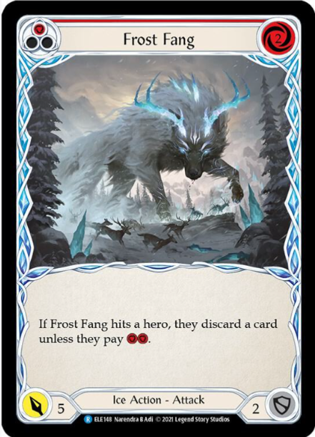 Rainbow Foil Frost Fang (Red) - 1st Ed Tales of Aria (ELE) - NM