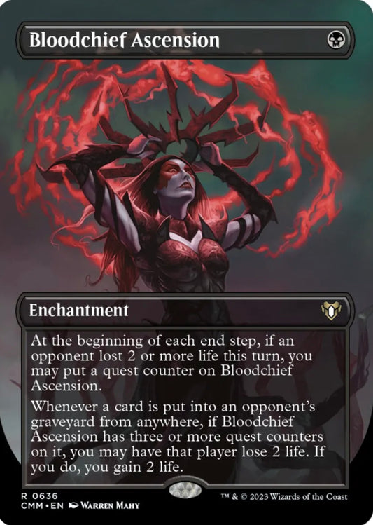 Bloodchief Ascension (Borderless) - Commander Masters (CMM) NM