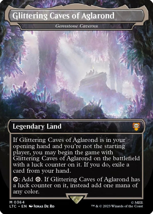 Foil Glittering Caves of Aglarond - Gemstone Caverns - Commander: The Lord of the Rings: Tales of Middle-earth (LTC) - LP