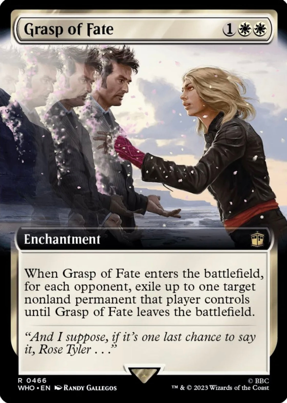 Foil Grasp of Fate (Extended Art) - Universes Beyond: Doctor Who (WHO)