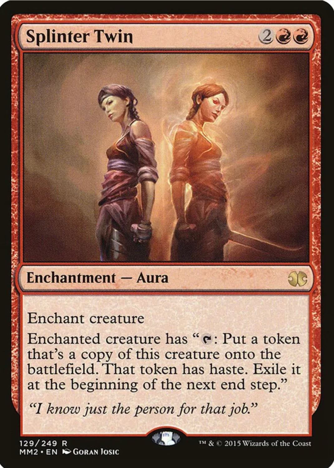 Foil Splinter Twin – Modern Masters 2015 (MM2) – NM