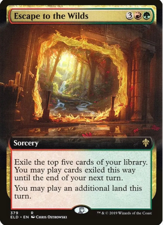 Fuga nelle terre selvagge (Arte estesa) - Trono di Eldraine (ELD) - NM