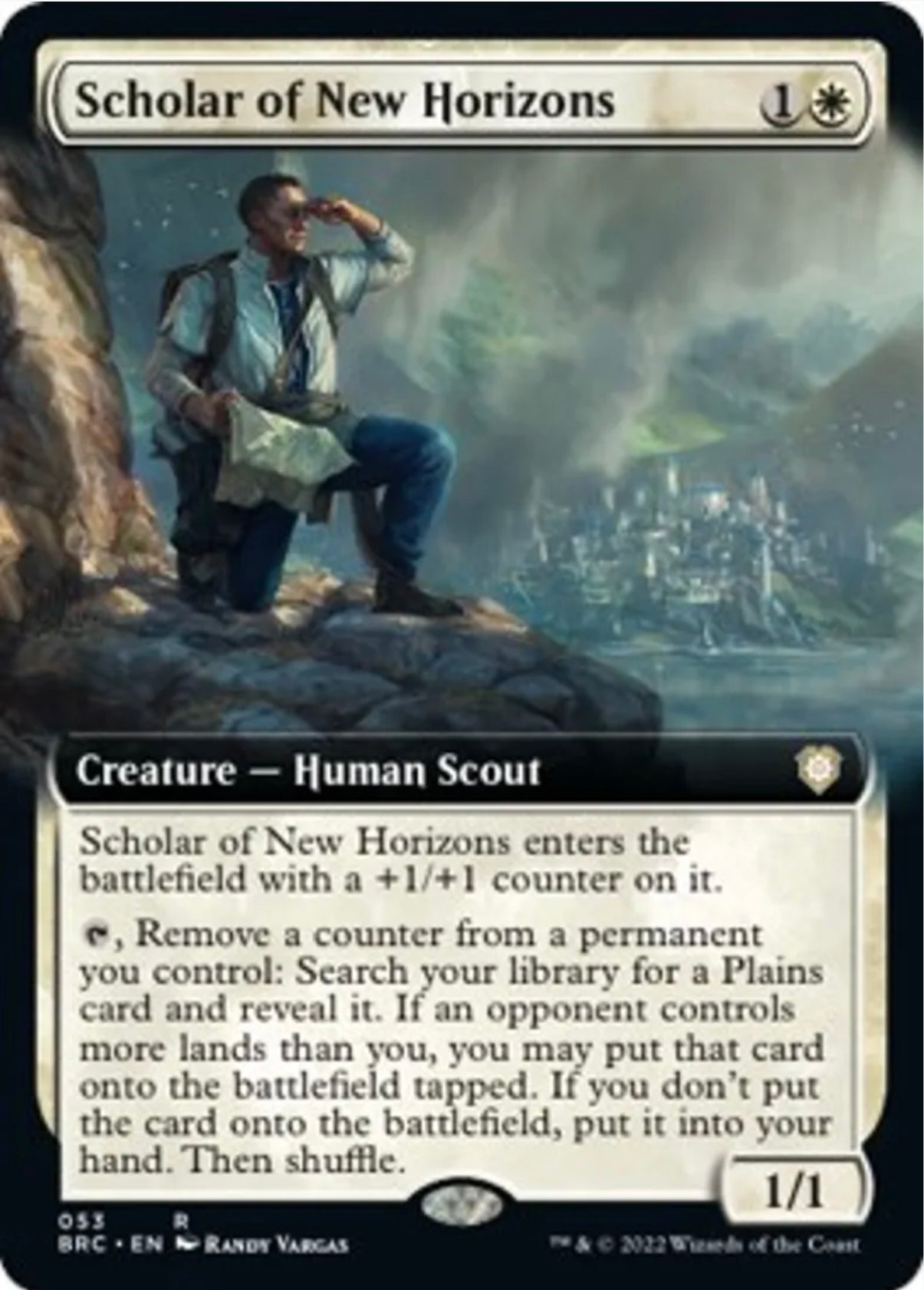Scholar of New Horizons (Extended Art) - Commander: The Brothers' War (BRC) - NM