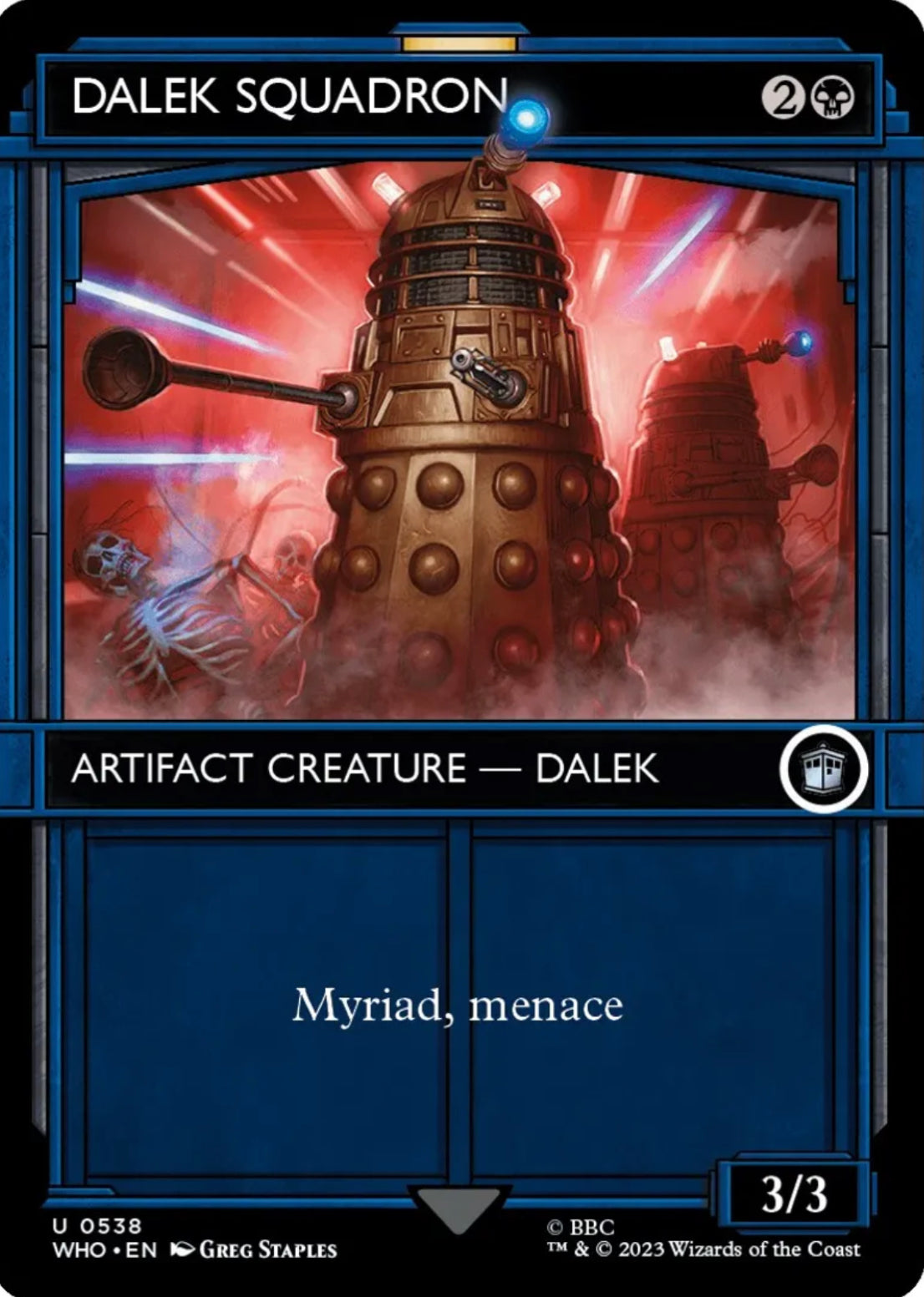 Foil Dalek Squadron (Showcase) - Universes Beyond: Doctor Who (WHO)