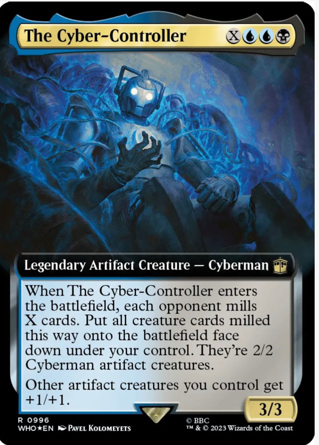 The Cyber-Controller (Extended Art) (Surge Foil) - Universes Beyond: Doctor Who (WHO)