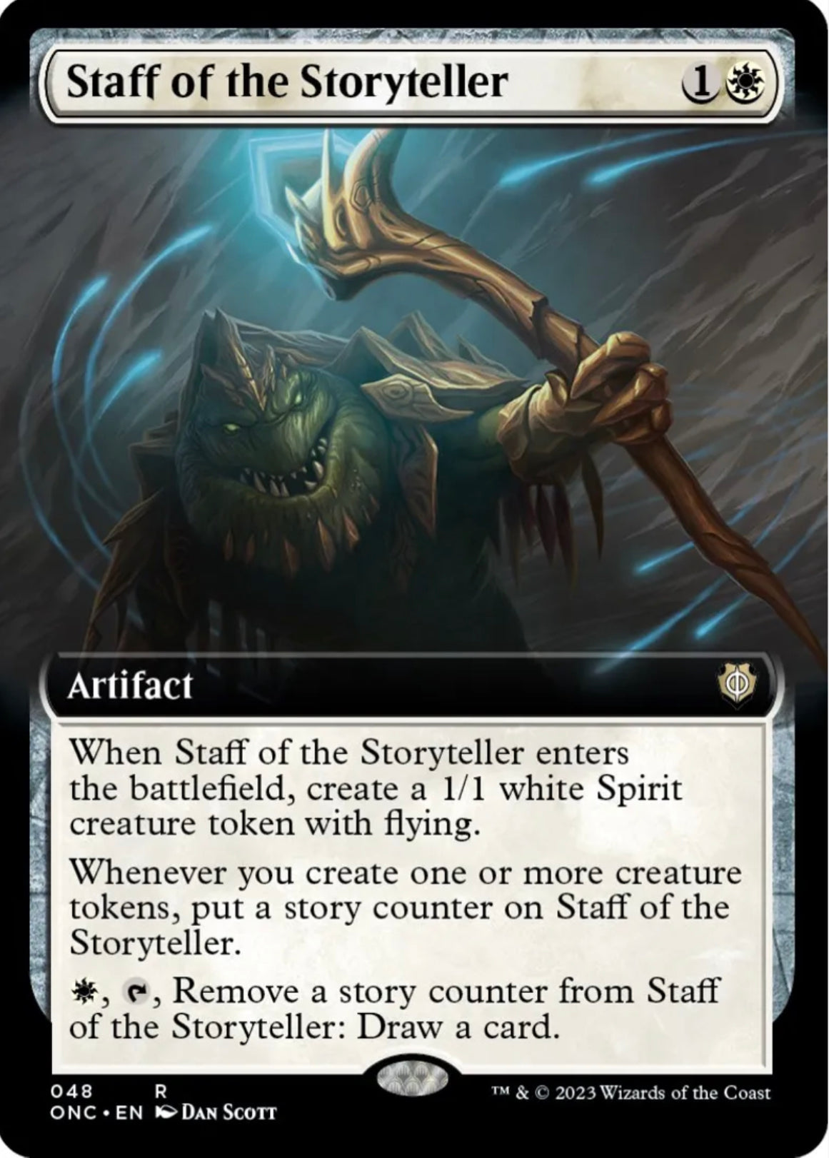 Staff of the Storyteller (Extended Art) - Commander: Phyrexia: All Will Be One (ONC) - NM