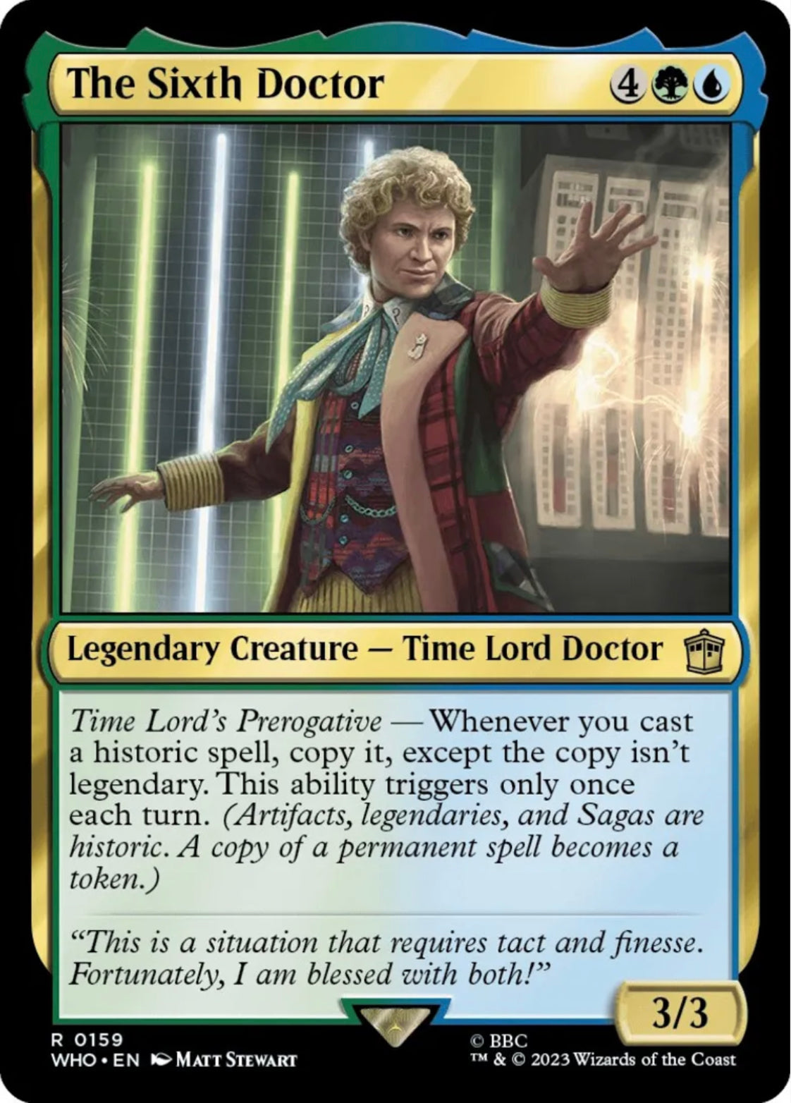 Foil The Sixth Doctor - Universes Beyond: Doctor Who (WHO)