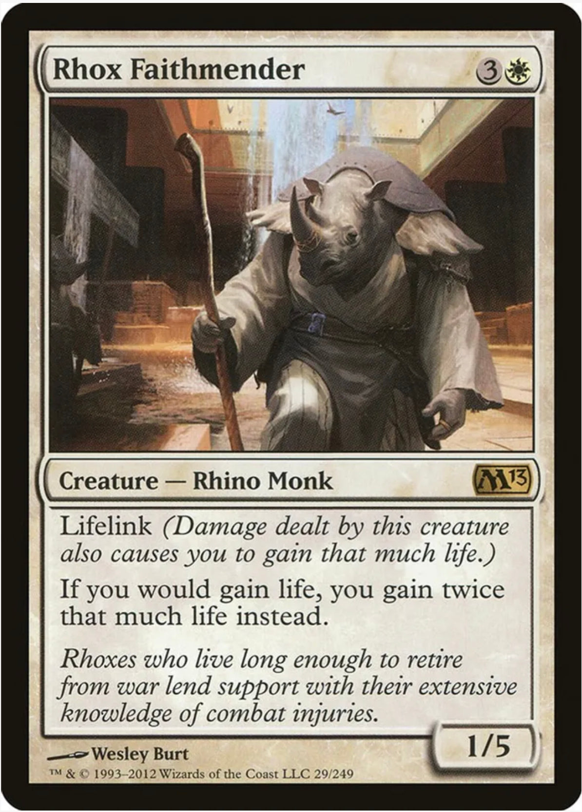 Rhox Faithmender – Magic 2013 (M13) – NM