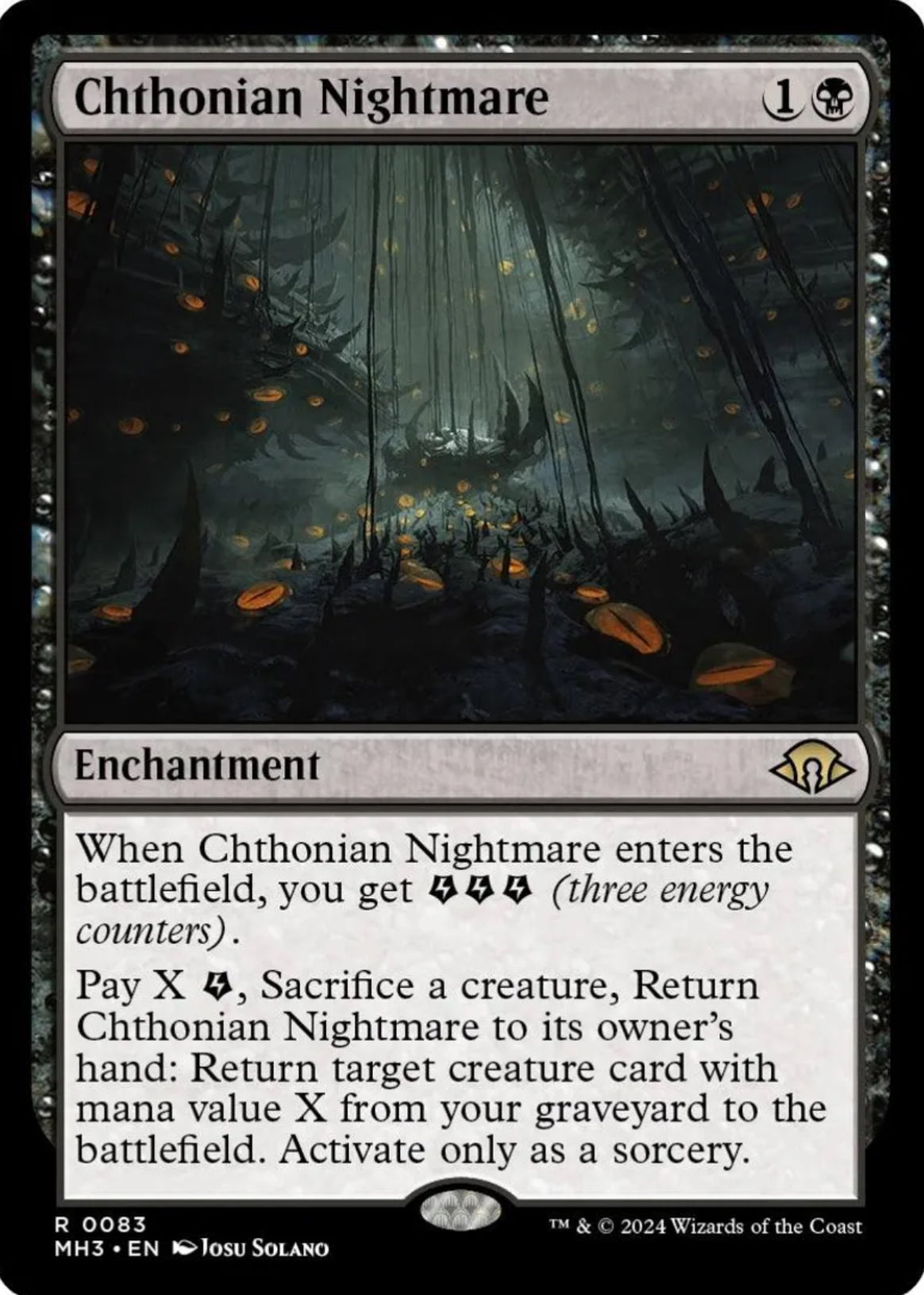 Foil Chthonian Nightmare - Modern Horizons 3 (MH3) - NM