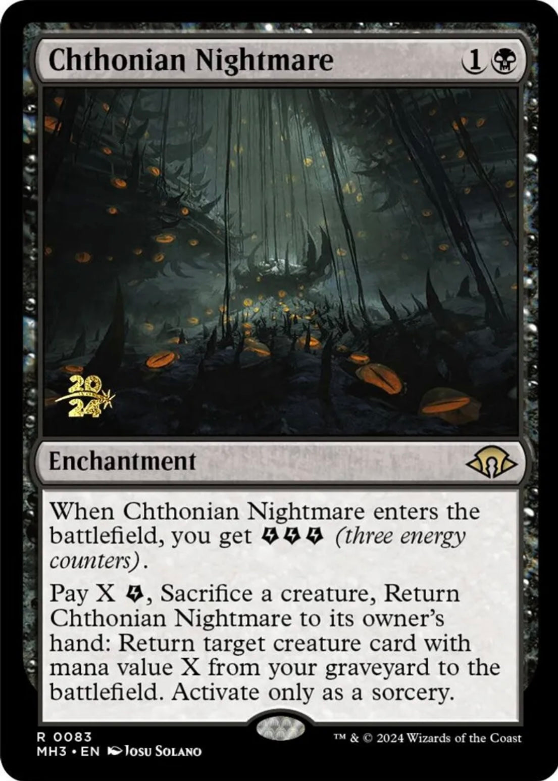 Foil Chthonian Nightmare - Prerelease Cards (PRE) - NM