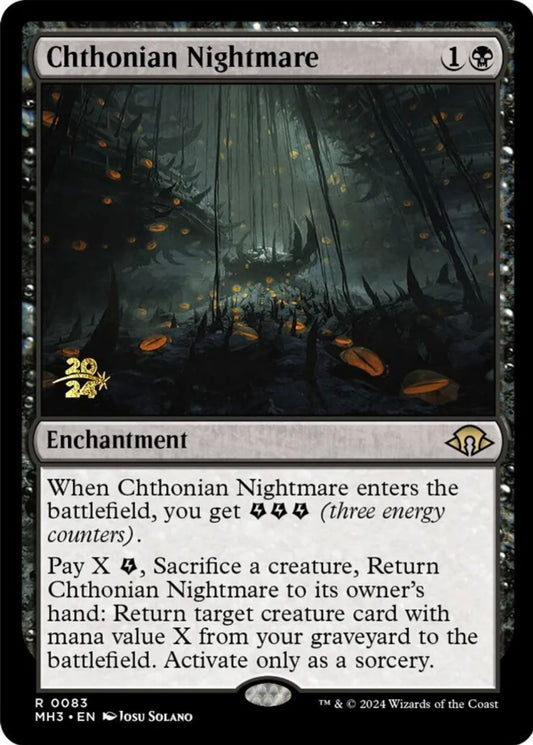 Foil Chthonian Nightmare - Prerelease Cards (PRE) - NM