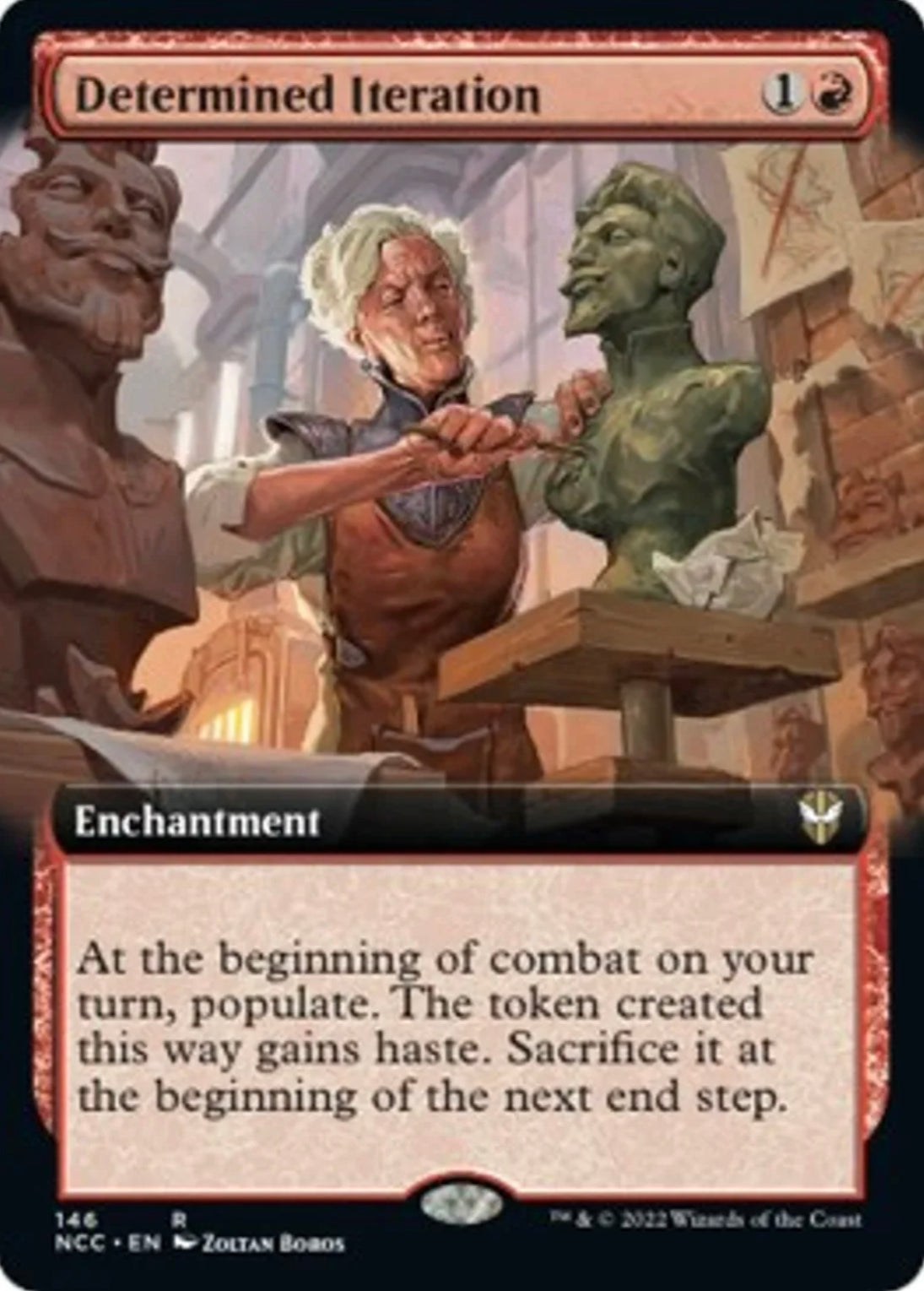 Determined Iteration (Extended Art) - Commander: Streets of New Capenna (NCC) - NM