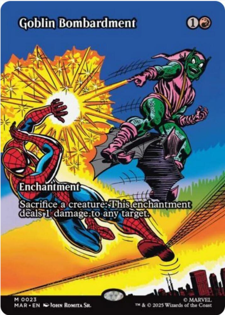 Goblin Bombardment (Borderless) - Marvel Universe Eternal-Legal (MAR) - NM