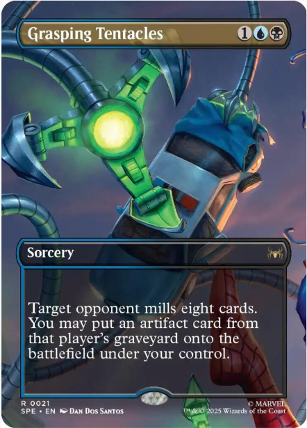 Foil Grasping Tentacles (Borderless) - Marvel's Spider-Man: Eternal-Legal (SPE)- NM