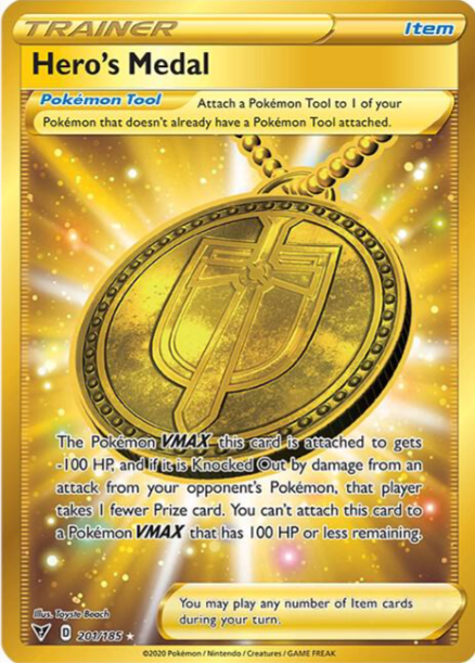 Hero's Medal (Secret) - SWSH04: Vivid Voltage - NM