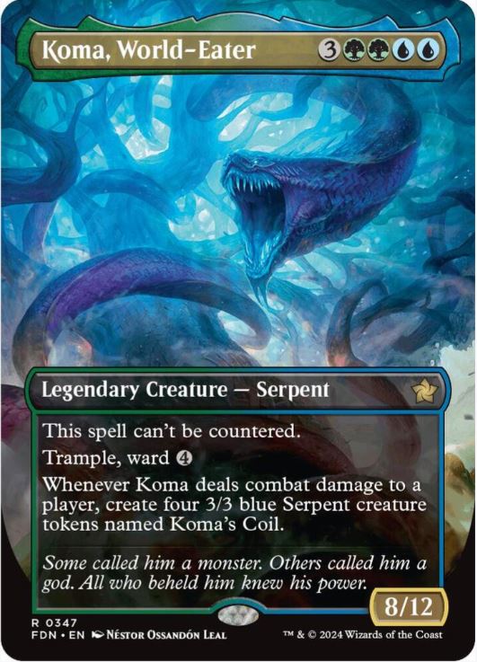 Koma, World-Eater (Borderless) - Foundations (FDN) - NM